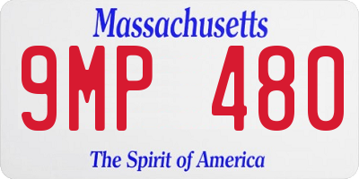MA license plate 9MP480