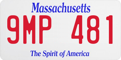 MA license plate 9MP481