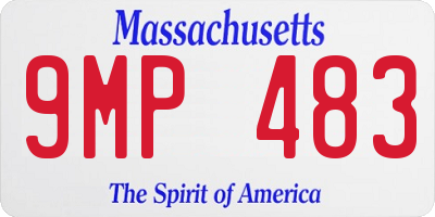 MA license plate 9MP483