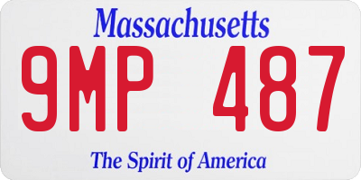 MA license plate 9MP487