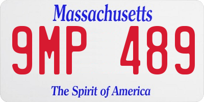 MA license plate 9MP489