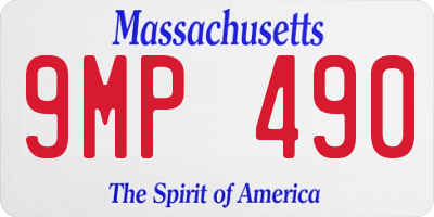 MA license plate 9MP490