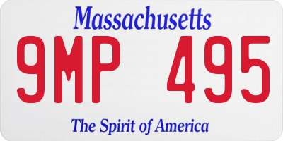 MA license plate 9MP495