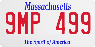 MA license plate 9MP499