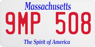 MA license plate 9MP508