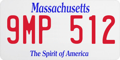 MA license plate 9MP512