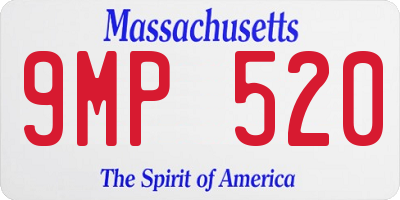 MA license plate 9MP520
