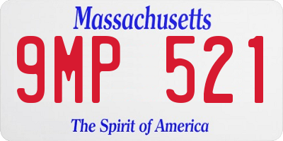 MA license plate 9MP521