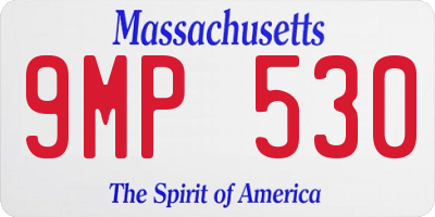 MA license plate 9MP530