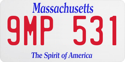 MA license plate 9MP531