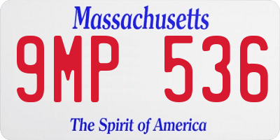 MA license plate 9MP536