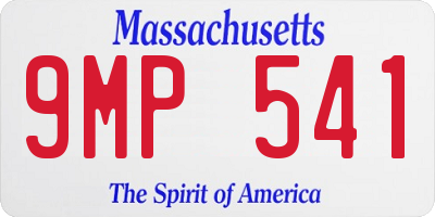 MA license plate 9MP541