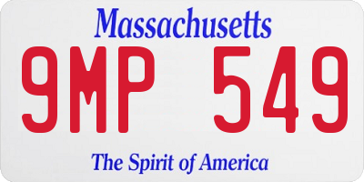 MA license plate 9MP549