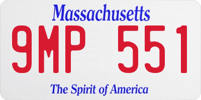 MA license plate 9MP551