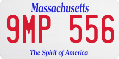 MA license plate 9MP556