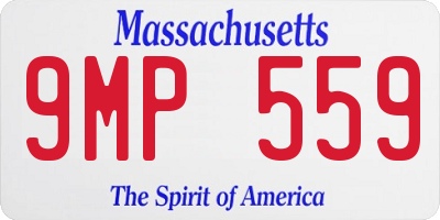 MA license plate 9MP559
