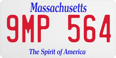 MA license plate 9MP564