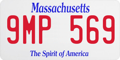 MA license plate 9MP569