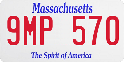 MA license plate 9MP570