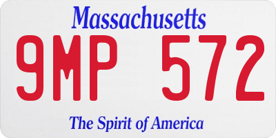 MA license plate 9MP572