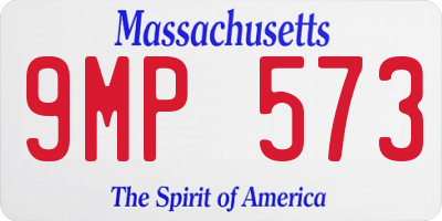MA license plate 9MP573