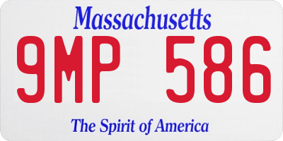 MA license plate 9MP586