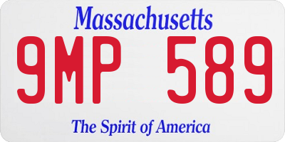 MA license plate 9MP589