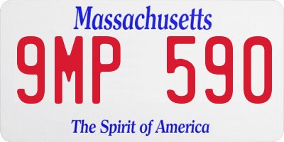 MA license plate 9MP590
