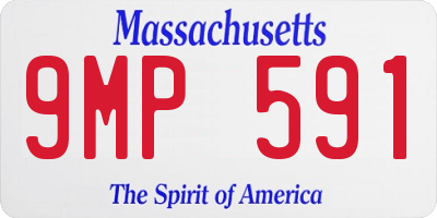 MA license plate 9MP591