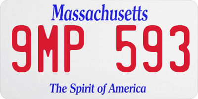 MA license plate 9MP593