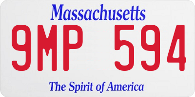 MA license plate 9MP594