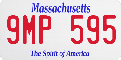 MA license plate 9MP595