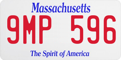 MA license plate 9MP596