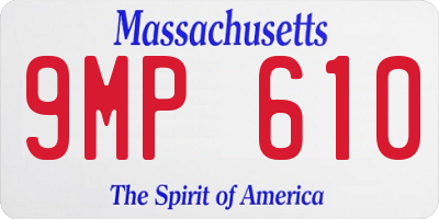 MA license plate 9MP610