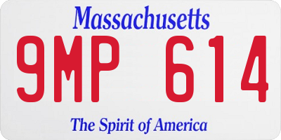MA license plate 9MP614