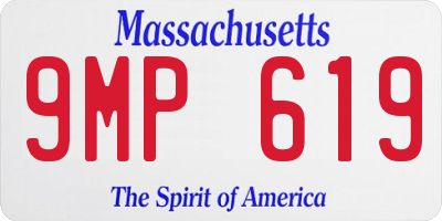 MA license plate 9MP619