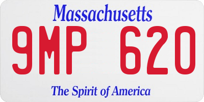 MA license plate 9MP620