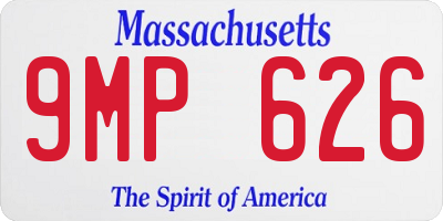 MA license plate 9MP626