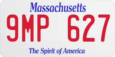 MA license plate 9MP627