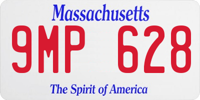 MA license plate 9MP628