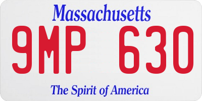 MA license plate 9MP630