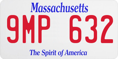 MA license plate 9MP632