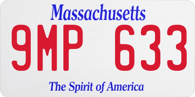 MA license plate 9MP633
