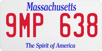 MA license plate 9MP638