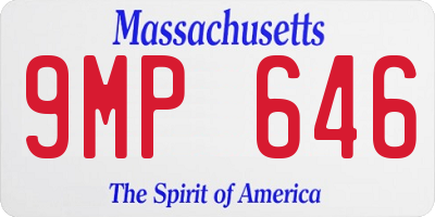 MA license plate 9MP646
