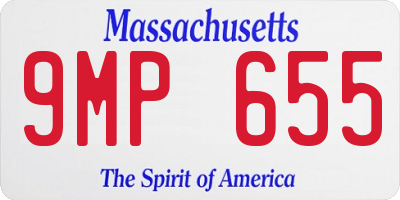 MA license plate 9MP655