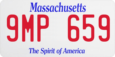 MA license plate 9MP659
