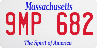 MA license plate 9MP682