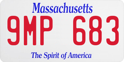MA license plate 9MP683