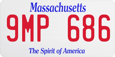 MA license plate 9MP686